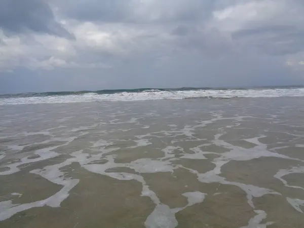 Hermosa Playa Con Fondo Natural Buen Lugar Para Pasar Unas — Foto de Stock