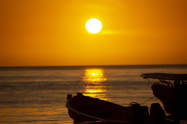 Sunset Taganga Beach Santa Marta — Stock Photo, Image