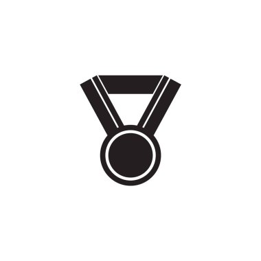 Madalya simgesi logo tasarım vektör şablonu
