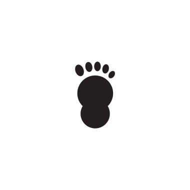 Palm foot simge logo tasarım şablonu