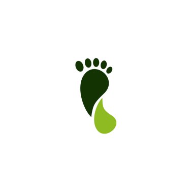 Palm foot simge logo tasarım şablonu