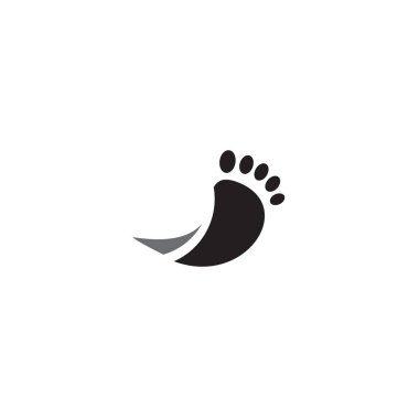 Palm foot simge logo tasarım şablonu