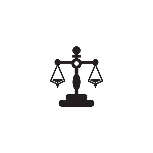 Σχεδιασμός λογότυπου εικονιδίου νόμου δικαιοσύνης με τη χρήση εικονογράφησης κλίμακας — Διανυσματικό Αρχείο