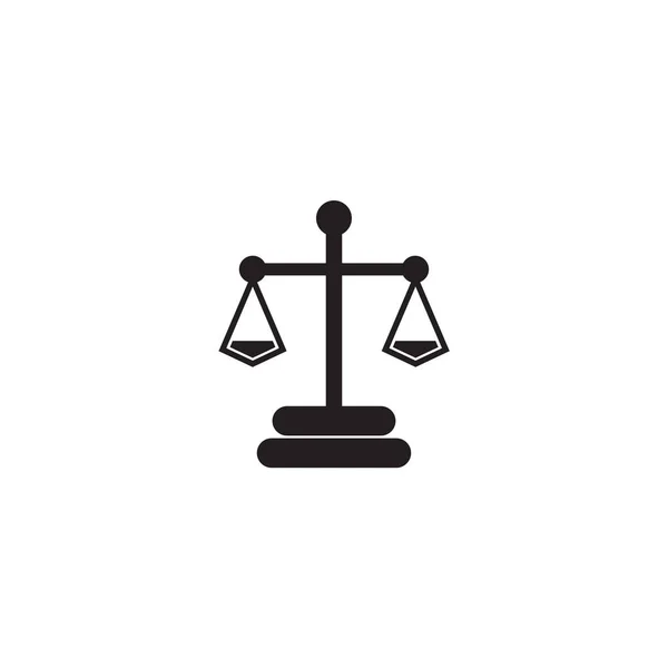 Σχεδιασμός λογότυπου εικονιδίου νόμου δικαιοσύνης με τη χρήση εικονογράφησης κλίμακας — Διανυσματικό Αρχείο