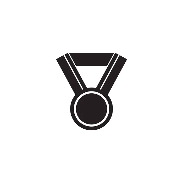 Шаблон векторного дизайну логотипу значка медалі — стоковий вектор