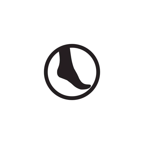 Modèle vectoriel de conception de logo d'icône de pied de palmier — Image vectorielle