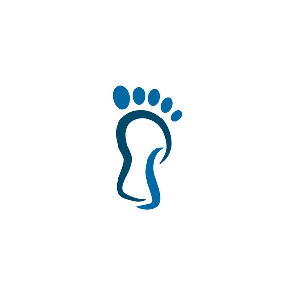 Modelo de vetor de design de logotipo de ícone de pé de palma — Vetor de Stock