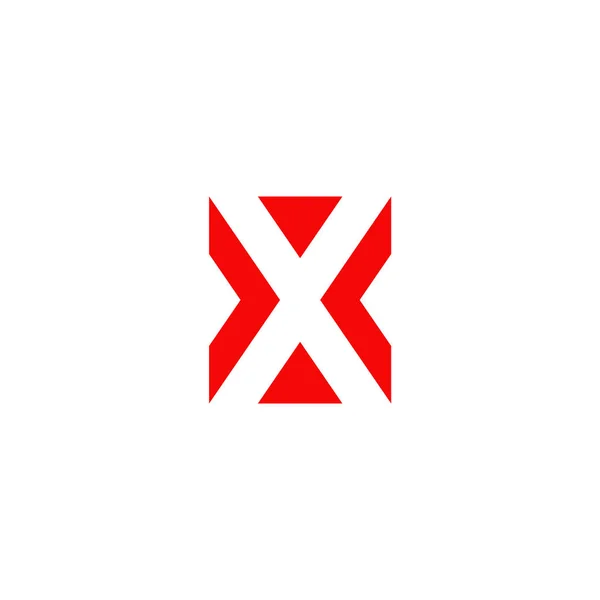 X harfi ilk simge logo tasarım şablonu — Stok Vektör