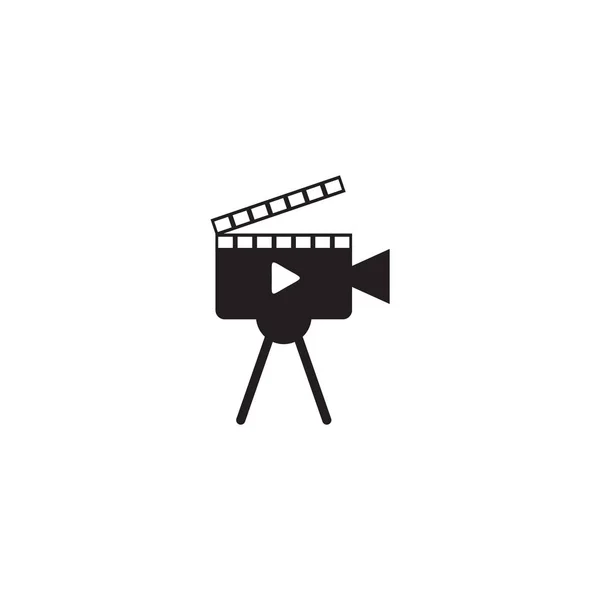 Modelo de vetor de design de logotipo de fabricante de filmes — Vetor de Stock