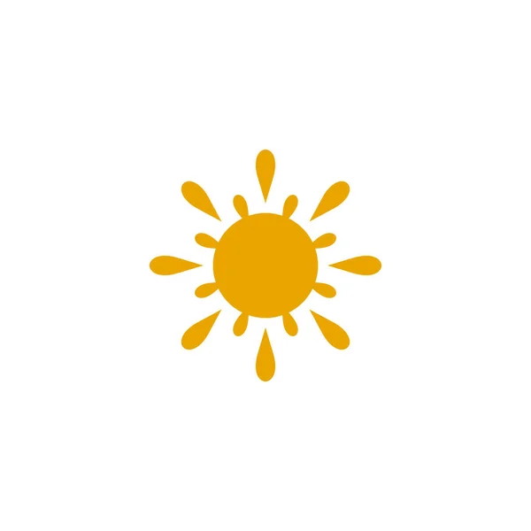 Sun icon logo design vector template — Stock Vector