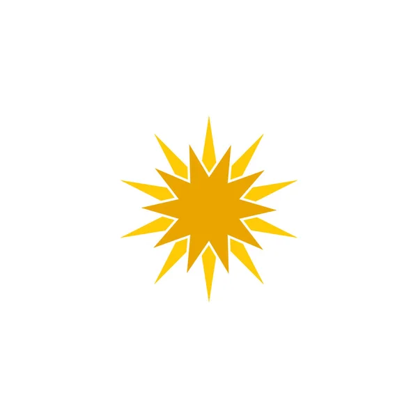 Plantilla de vector de diseño de icono de sol — Vector de stock