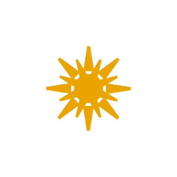 Plantilla de vector de diseño de icono de sol — Archivo Imágenes Vectoriales