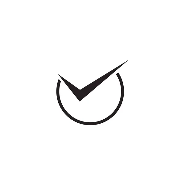 Häkchen Symbol Logo Design-Vorlage — Stockvektor