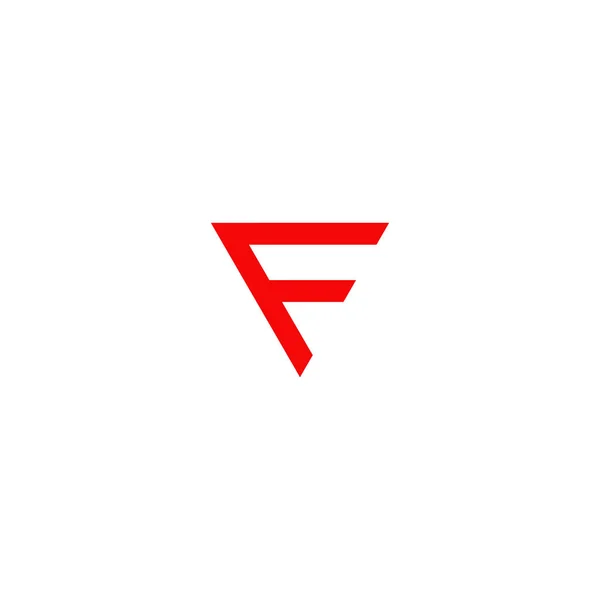 F letter initiaal pictogram logo ontwerp sjabloon — Stockvector