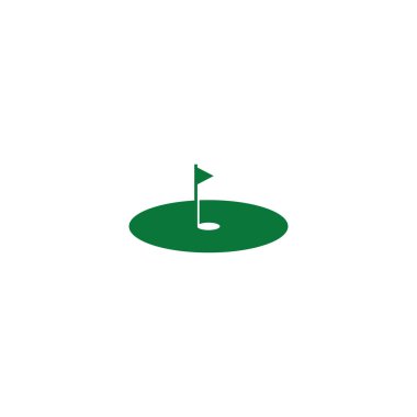 Golf logosu tasarım vektör şablonu
