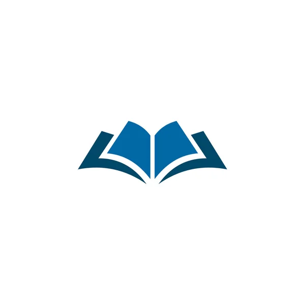 Diseño del logo del libro vector plantilla — Vector de stock