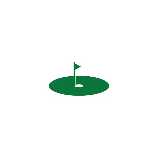 Modèle vectoriel de conception d'icône de logo Golf — Image vectorielle
