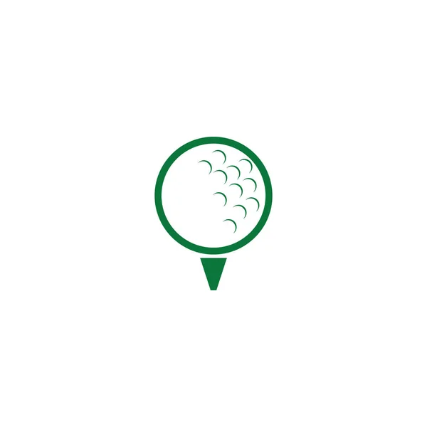 Golf logosu tasarım vektör şablonu — Stok Vektör