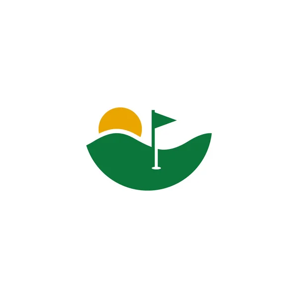 Vektorová šablona návrhu ikon golfového loga — Stockový vektor
