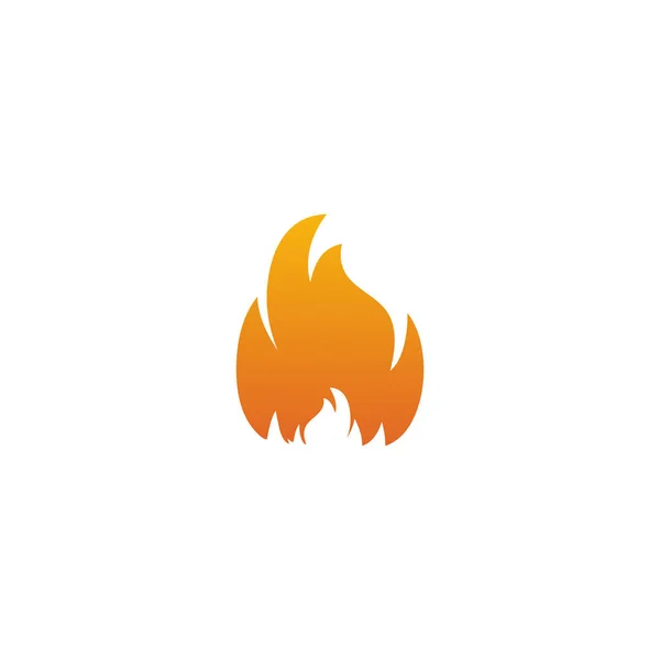 Incendio ilustración logotipo diseño plantilla — Vector de stock