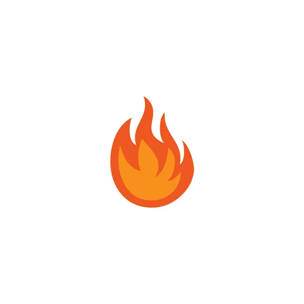 Feuer Illustration Logo Design Vorlage — Stockvektor