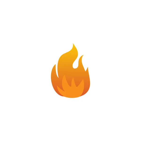 Feuer Illustration Logo Design Vorlage — Stockvektor