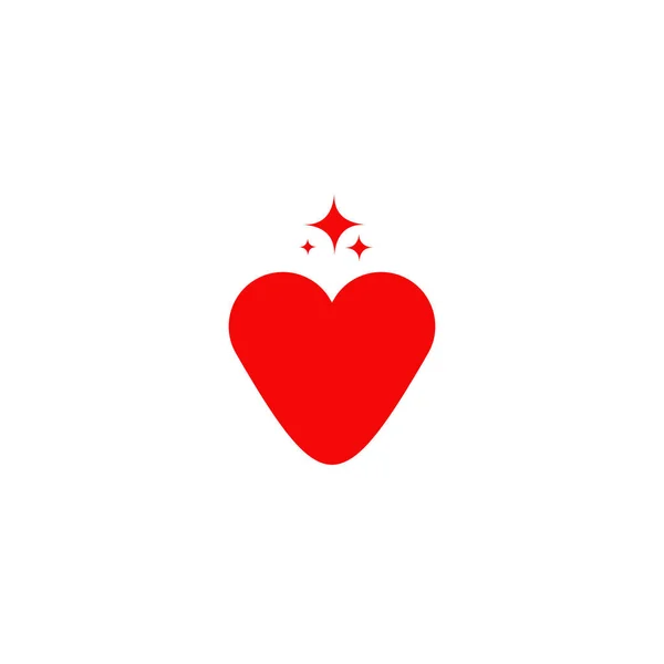 Modelo de design de logotipo de ilustração de amor — Vetor de Stock