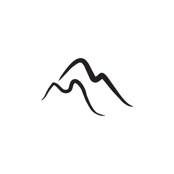 Modelo de design de logotipo de ícone de montanha —  Vetores de Stock