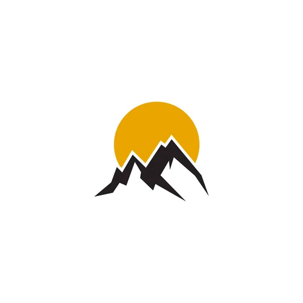 Modelo de design de logotipo de ícone de montanha — Vetor de Stock