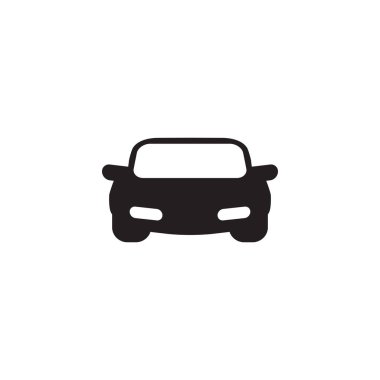 Otomotiv logosu tasarımı ile araba simgesi ön görünümü kullanılıyor