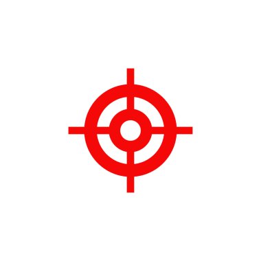 Hedef nokta logo tasarım şablonu