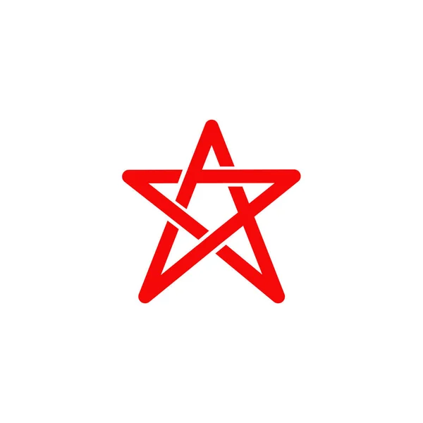 Estrella icono logo diseño vector plantilla — Vector de stock