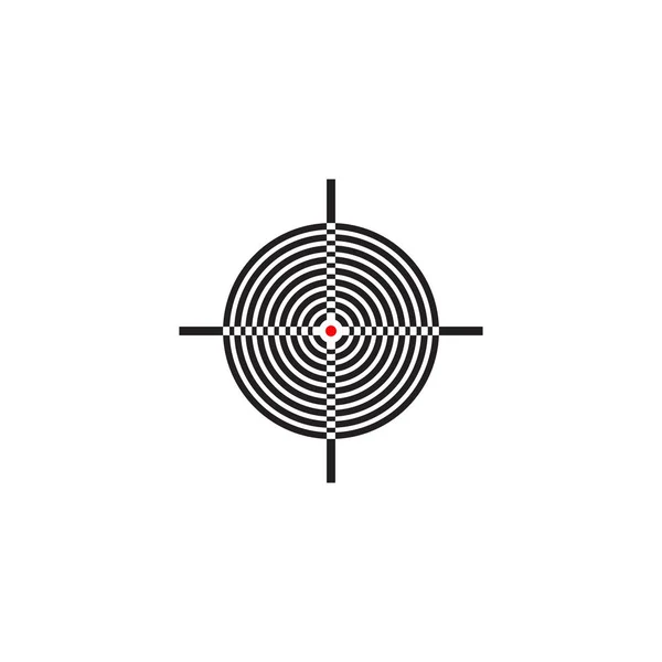 Целевая точка иконка дизайн векторного шаблона логотипа — стоковый вектор