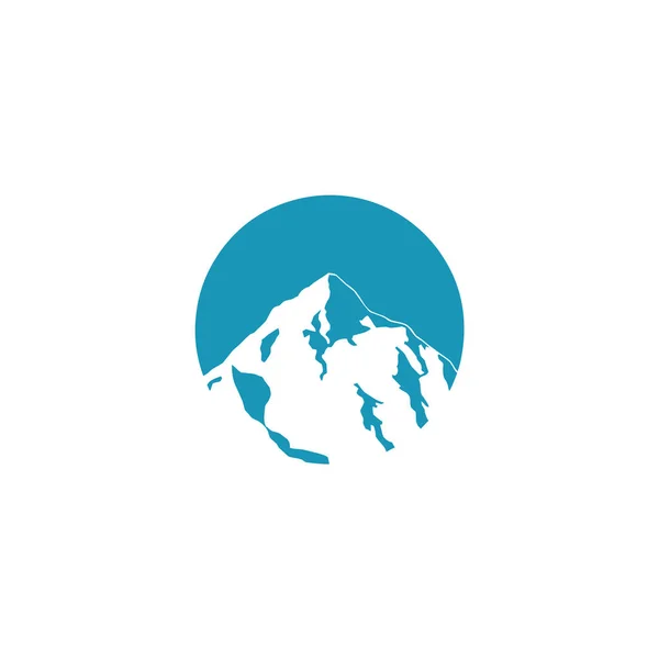 Projekt logo ikony krajobrazu górskiego — Wektor stockowy