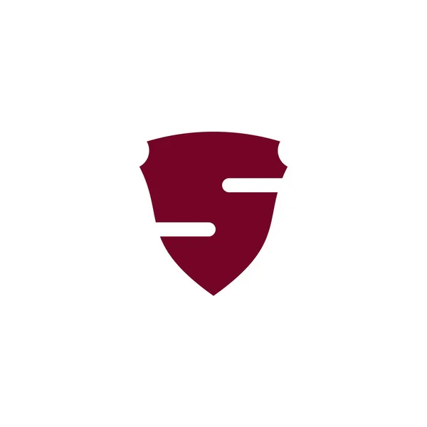 S letter logo ontwerp opgenomen met embleem vorm — Stockvector