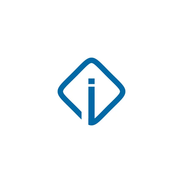 I letra inicial icono logotipo diseño plantilla — Archivo Imágenes Vectoriales