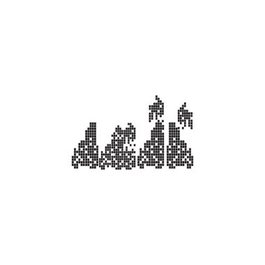 Simge logo tasarım şablonu oluşturuluyor