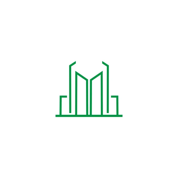 Icono de construcción logo diseño vector plantilla — Vector de stock