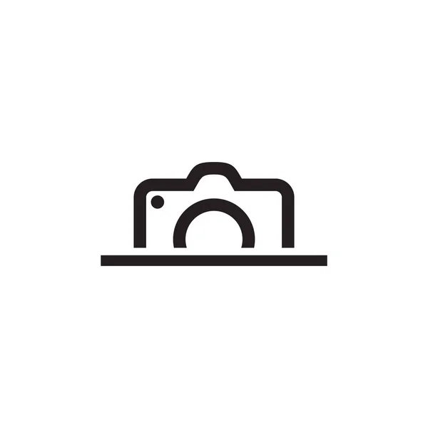 Camera icon logo design vector template — Stock Vector