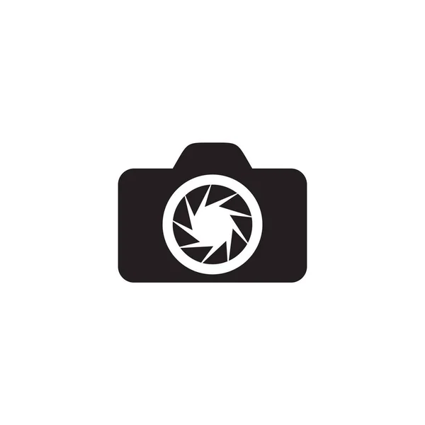 Camera icon logo design vector template — Stock Vector