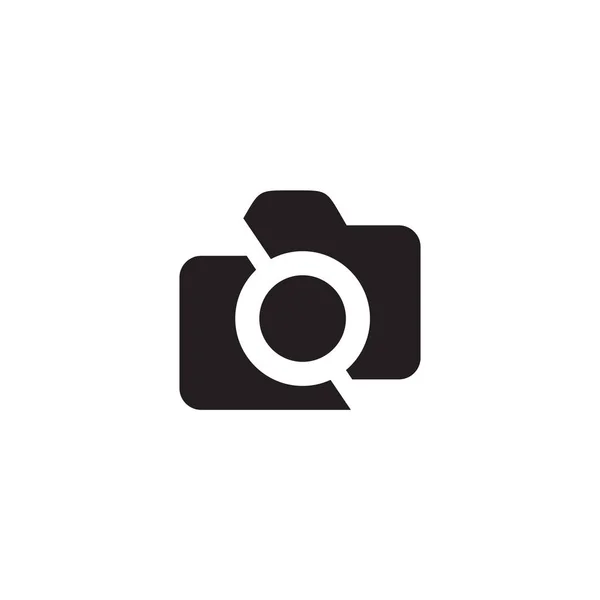 Camera icon logo design vector template — Stock Vector