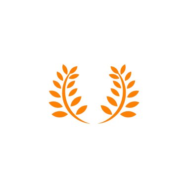 Buğday unu tarım logosu tasarım şablonu