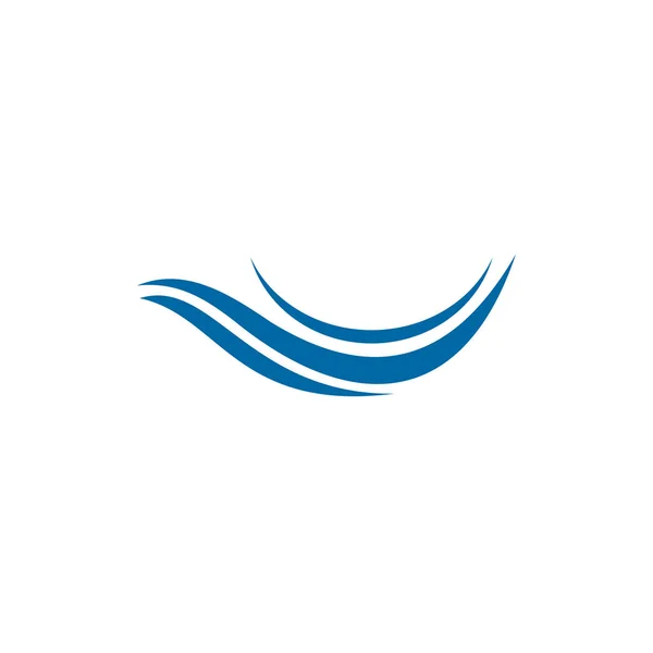 Dalga simgesi logo tasarım şablonu — Stok Vektör