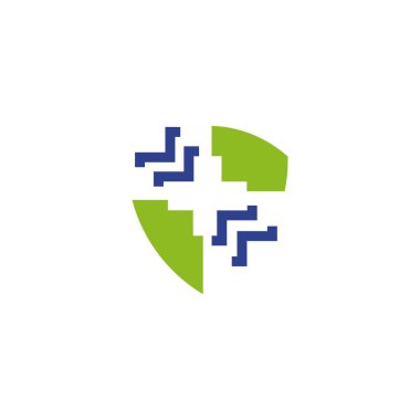 Tıbbi ve sağlık ikonu logo tasarım şablonu