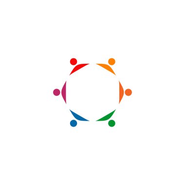 Topluluk ve evlat edinme logosu tasarım şablonu