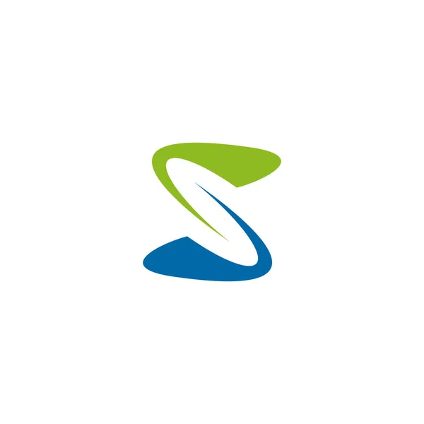 S litera początkowa ikona logo wzór wektora projektu — Wektor stockowy