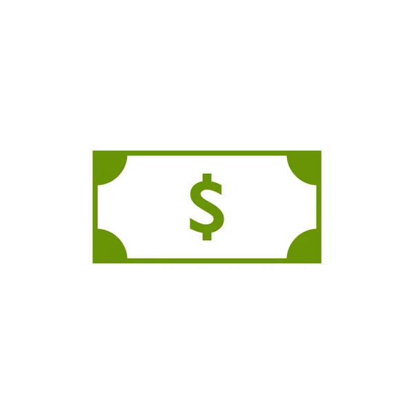 Dólar moneda icono logotipo diseño vector plantilla — Vector de stock