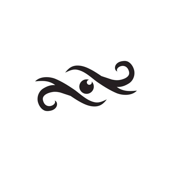 Göz simgesi logo tasarım vektör şablonu — Stok Vektör