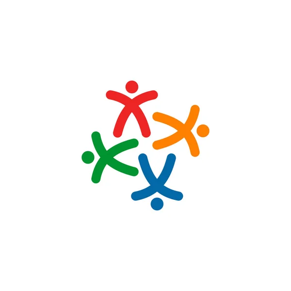 Wzór logo opieki wspólnotowej i adopcyjnej — Wektor stockowy