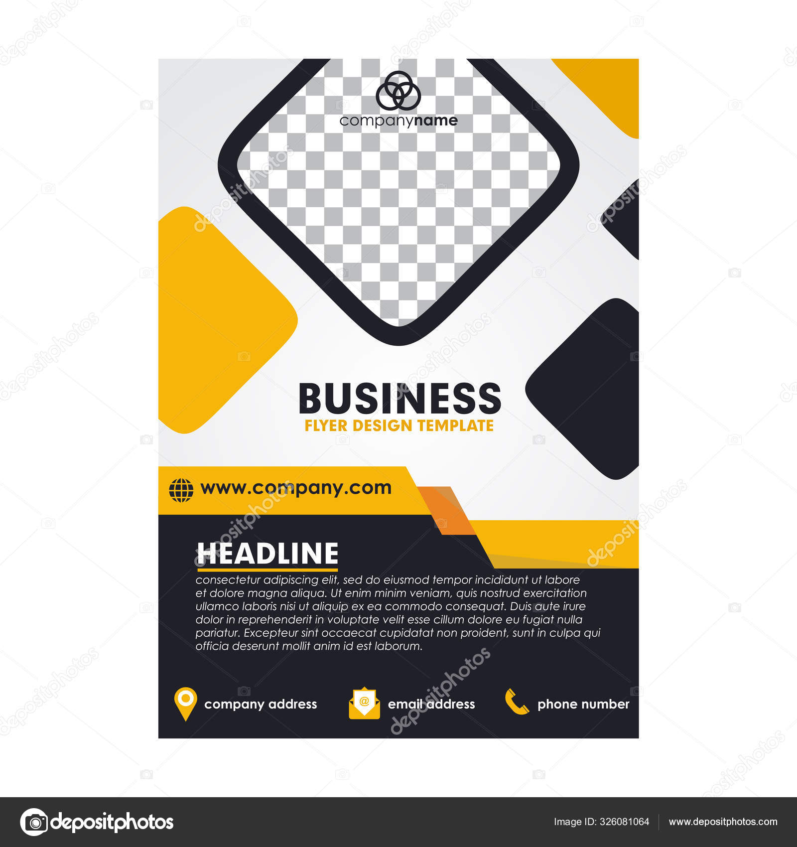 A20 size flyer design template Stock Vector Image by ©doublerdesign Inside Dl Size Flyer Template